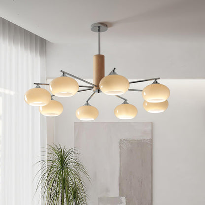 Elliptical Persimmon Ceiling fixture Chandelier