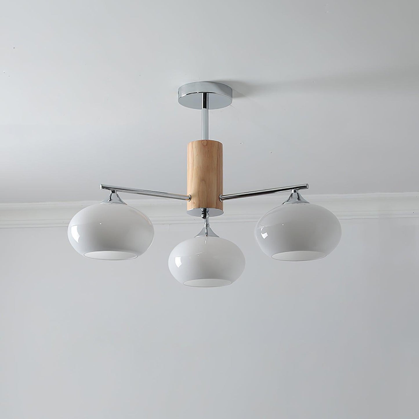 Elliptical Persimmon Ceiling fixture Chandelier