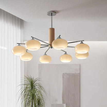 Elliptical Persimmon Ceiling fixture Chandelier