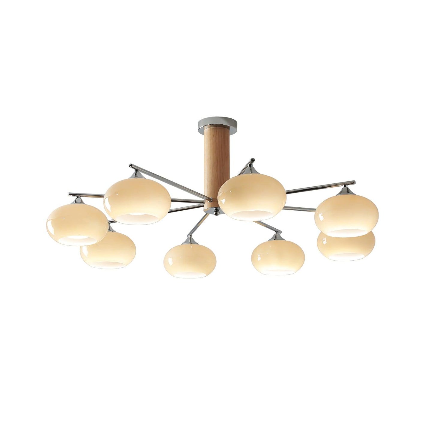 Elliptical Persimmon Ceiling fixture Chandelier