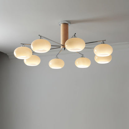 Elliptical Persimmon Ceiling fixture Chandelier