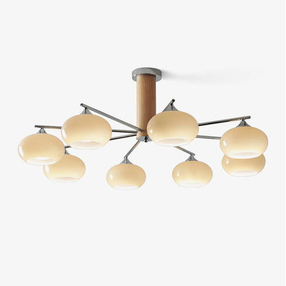 Elliptical Persimmon Ceiling fixture Chandelier