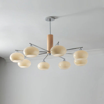 Elliptical Persimmon Ceiling fixture Chandelier