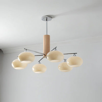 Elliptical Persimmon Ceiling fixture Chandelier