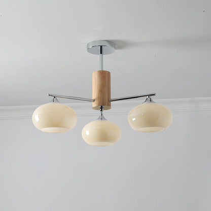 Elliptical Persimmon Ceiling fixture Chandelier