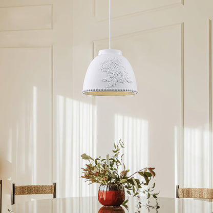 Embossed Flora Hanging light Pendant Lamp