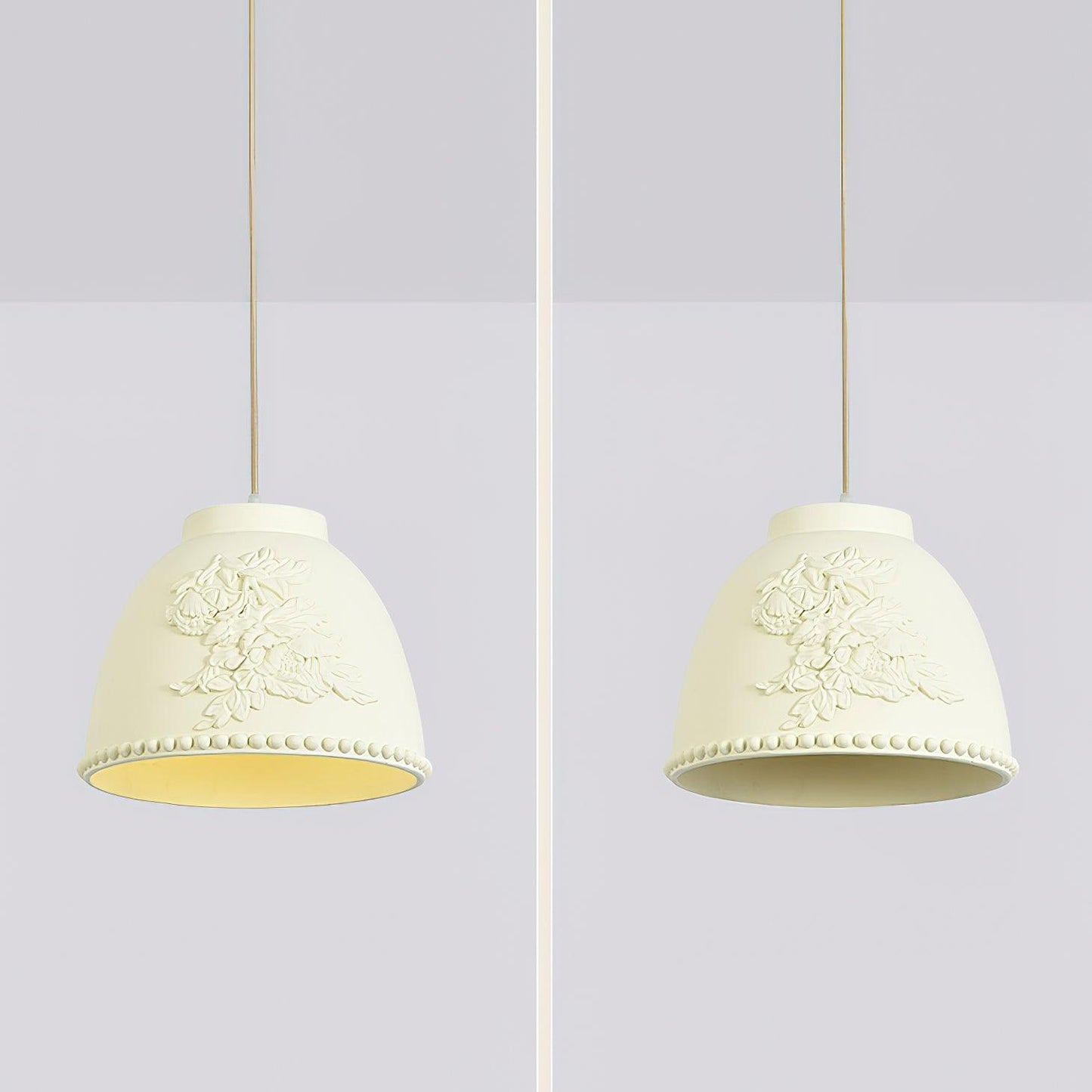 Embossed Flora Hanging light Pendant Lamp