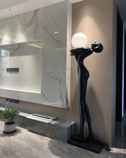 Embrace Ball Sculpture Free-standing Lamp Floor Lamp