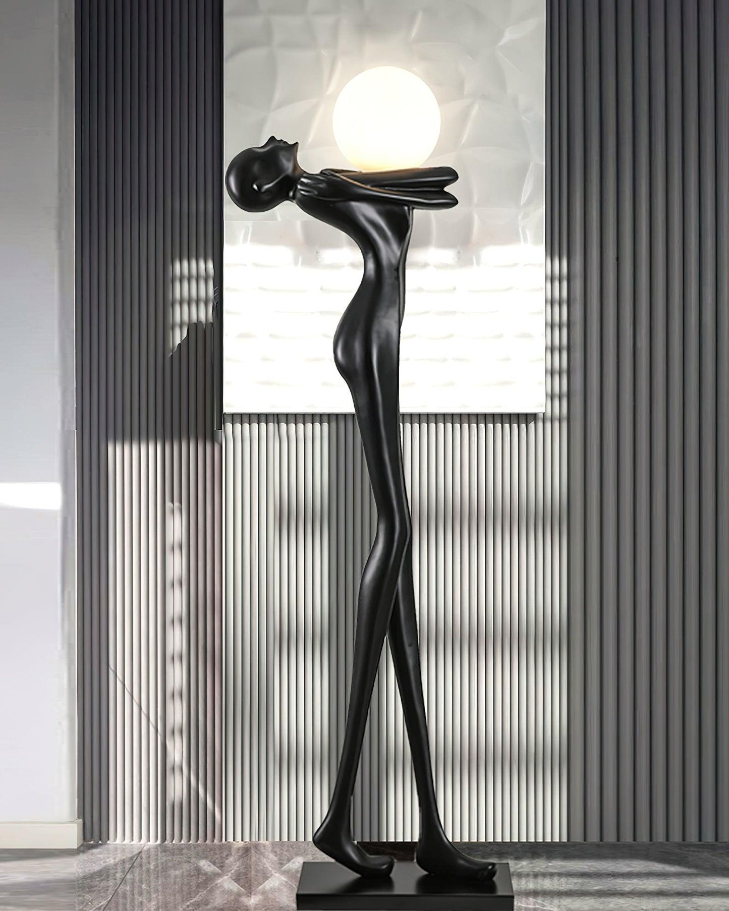 Embrace Ball Sculpture Free-standing Lamp Floor Lamp