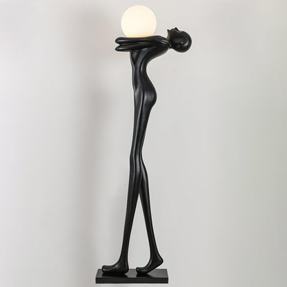 Embrace Ball Sculpture Free-standing Lamp Floor Lamp