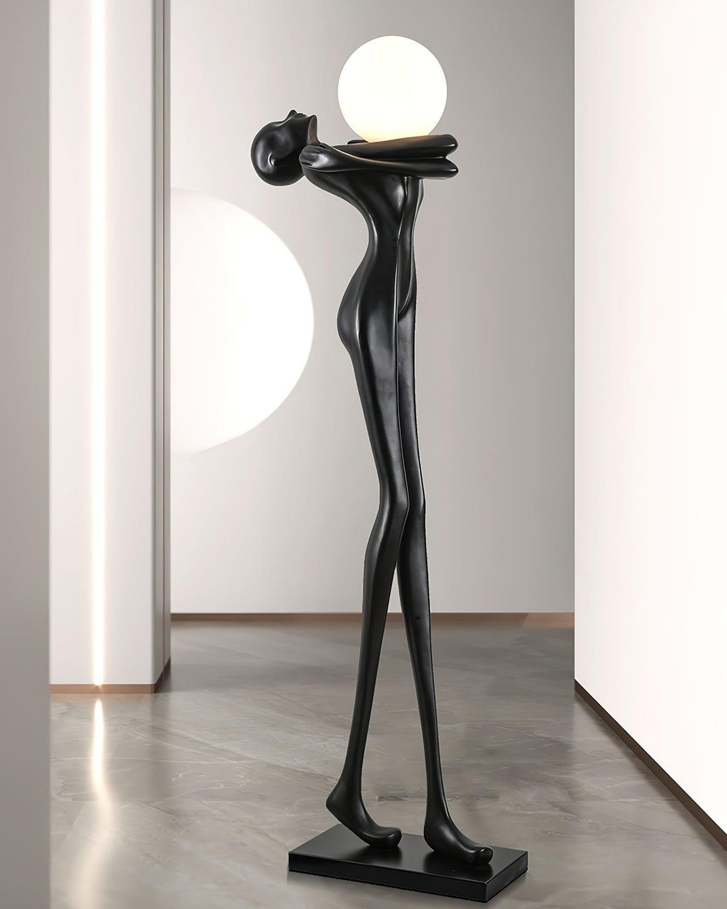 Embrace Ball Sculpture Free-standing Lamp Floor Lamp