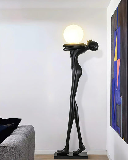 Embrace Ball Sculpture Free-standing Lamp Floor Lamp