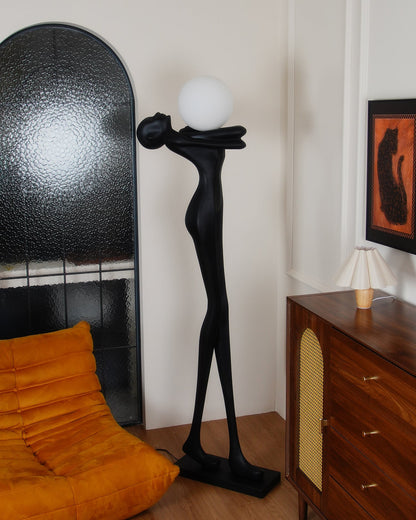 Embrace Ball Sculpture Free-standing Lamp Floor Lamp