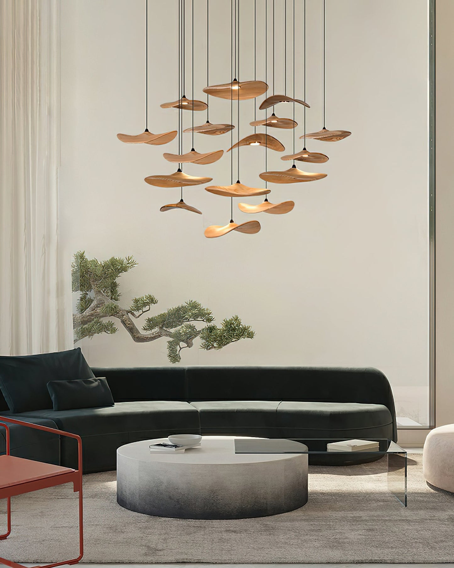 Empty Leaf Gasolier Chandelier