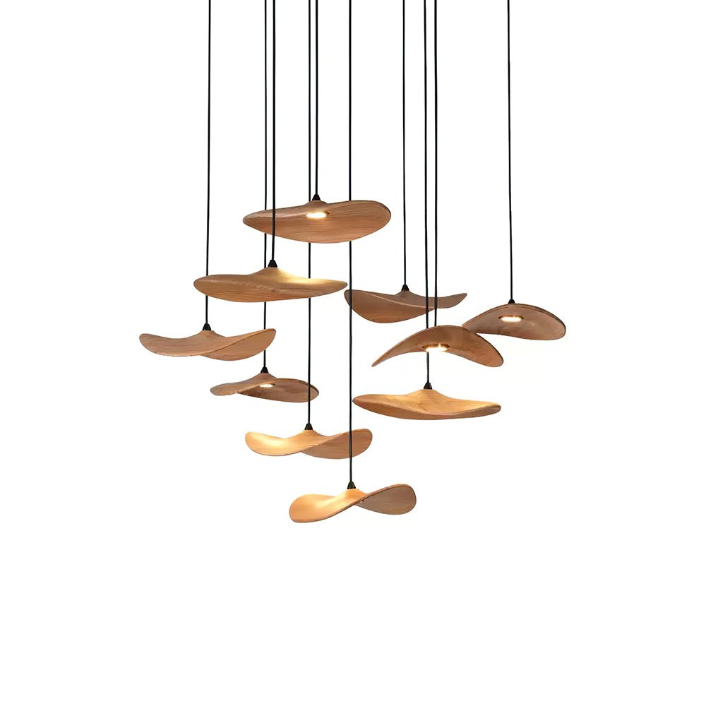 Empty Leaf Gasolier Chandelier