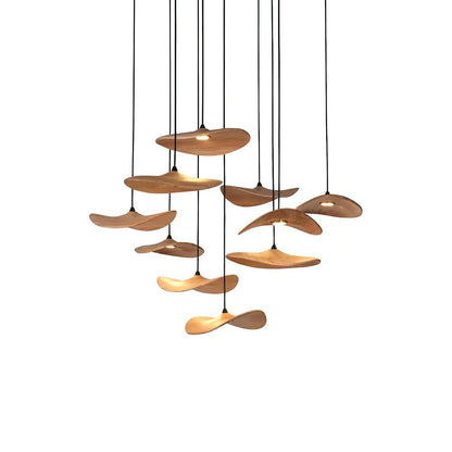 Empty Leaf Gasolier Chandelier