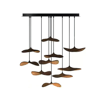 Empty Leaf Gasolier Chandelier