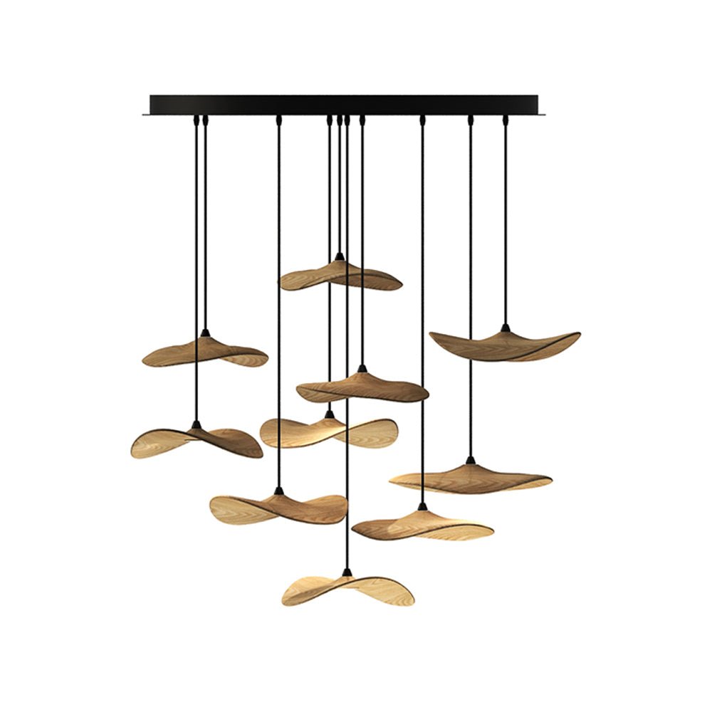 Empty Leaf Gasolier Chandelier