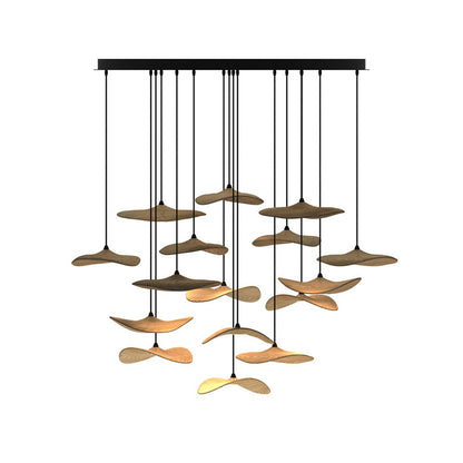 Empty Leaf Gasolier Chandelier