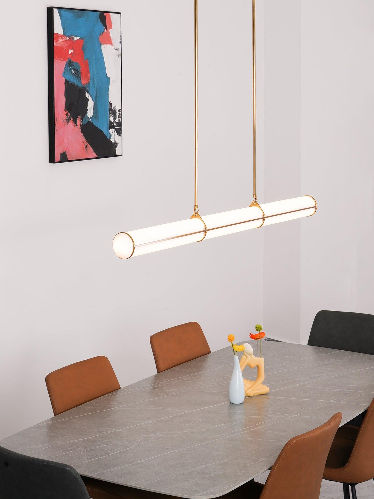 Cylindrical Endless Hanging light Pendant Light