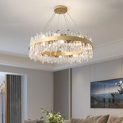 Enos Crystal Crown Chandelier