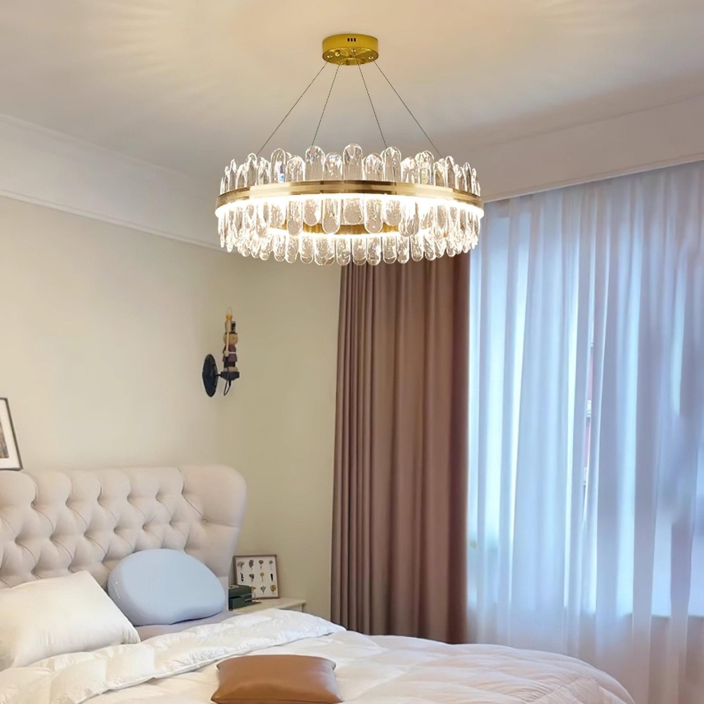 Enos Crystal Crown Chandelier