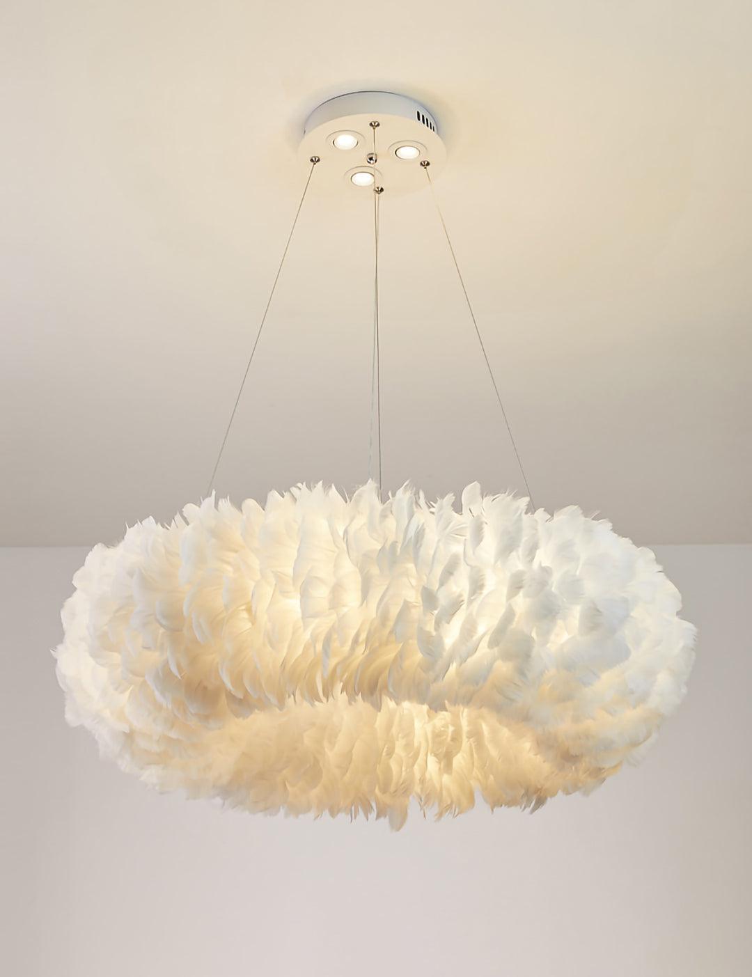 Goose Feathers Hanging light Pendant Lamp