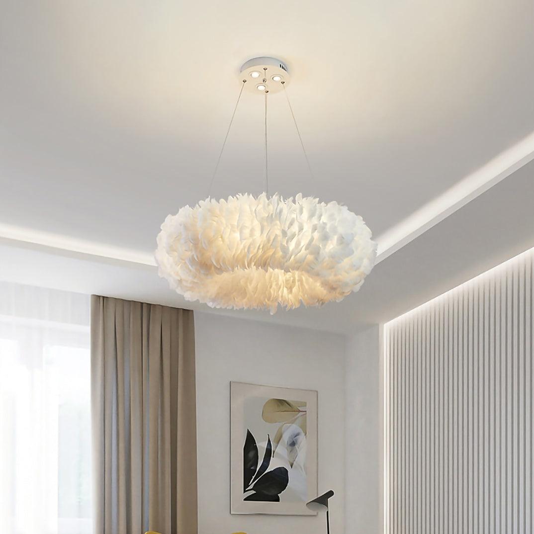 Goose Feathers Hanging light Pendant Lamp