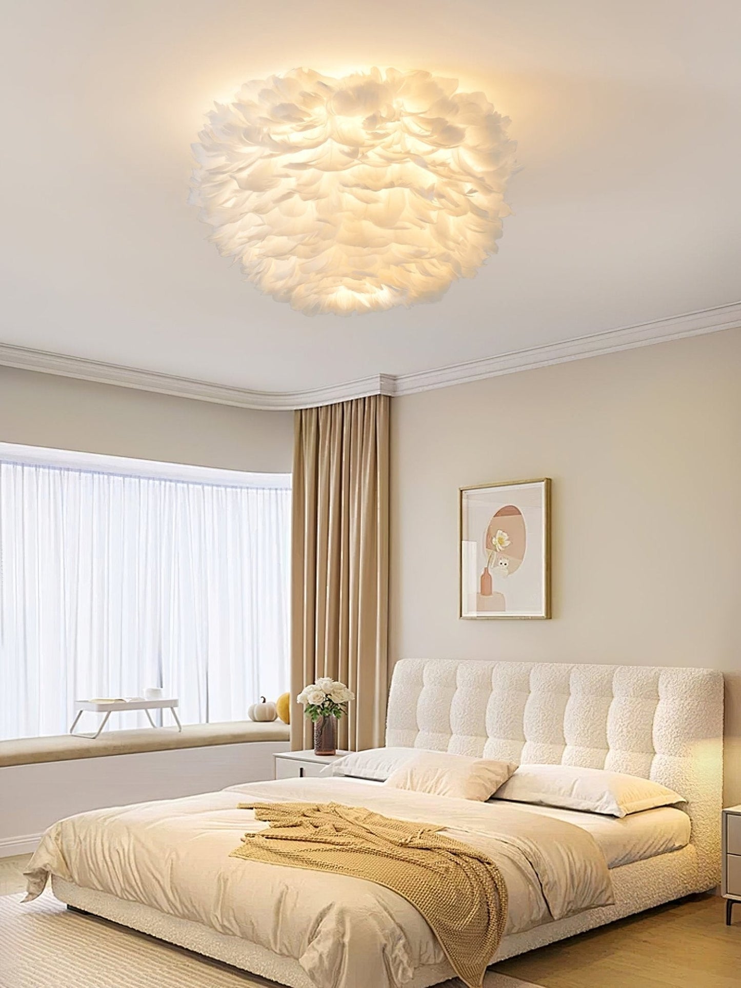 Feathered Overhead fixture Ceiling Lamp