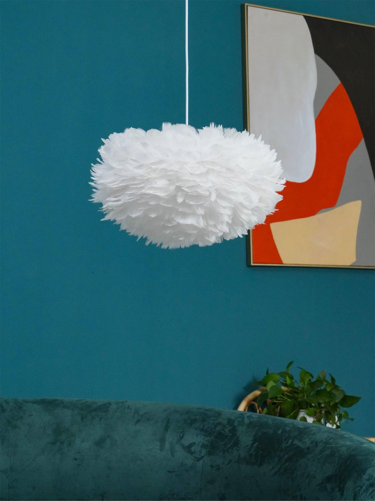 Goose Feathers Hanging light Pendant Lamp