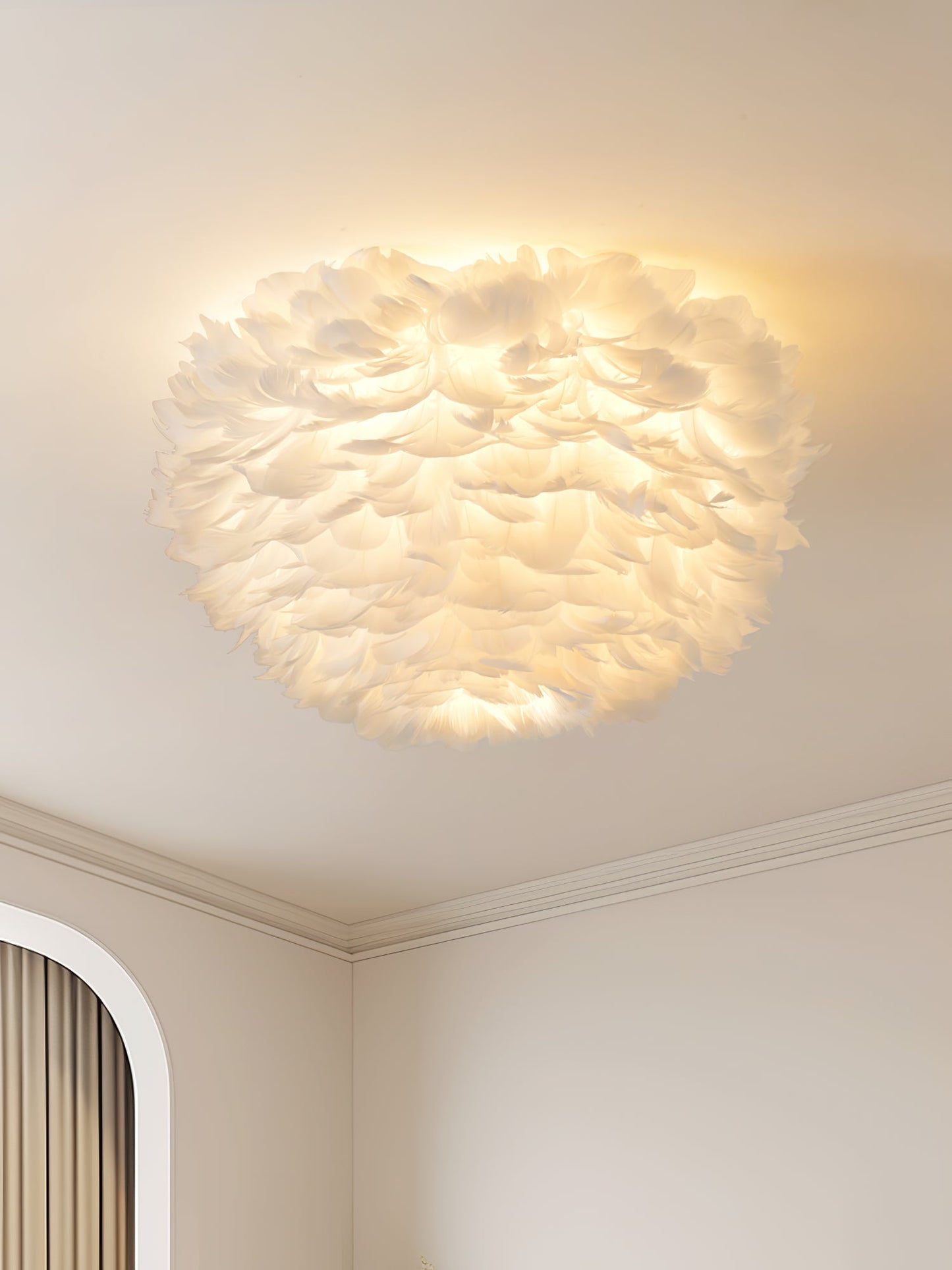 Feathered Overhead fixture Ceiling Lamp