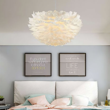 Goose Feathers Hanging light Pendant Lamp