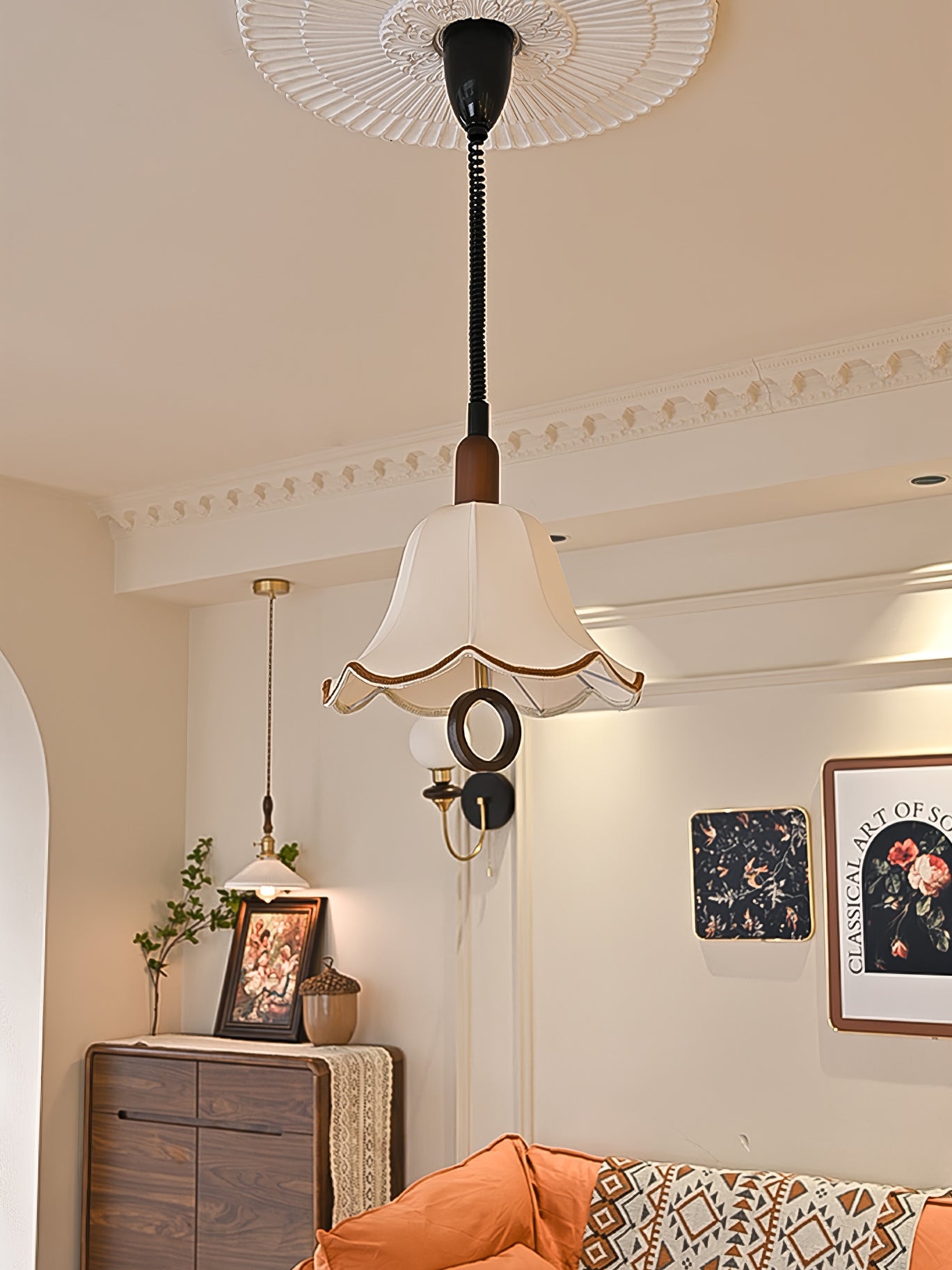 Eryn Fabric Drop light Pendant Light