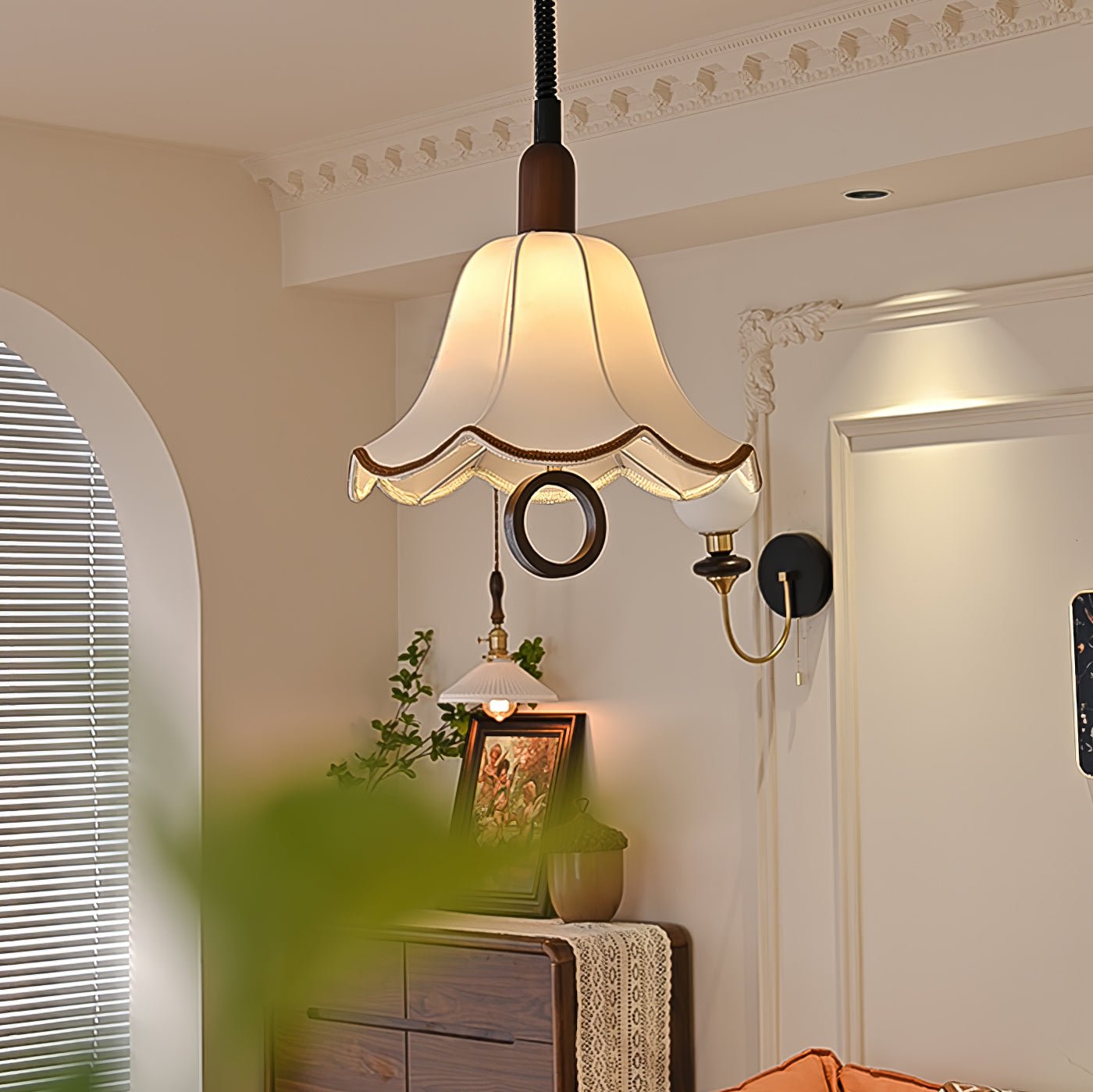 Eryn Fabric Drop light Pendant Light