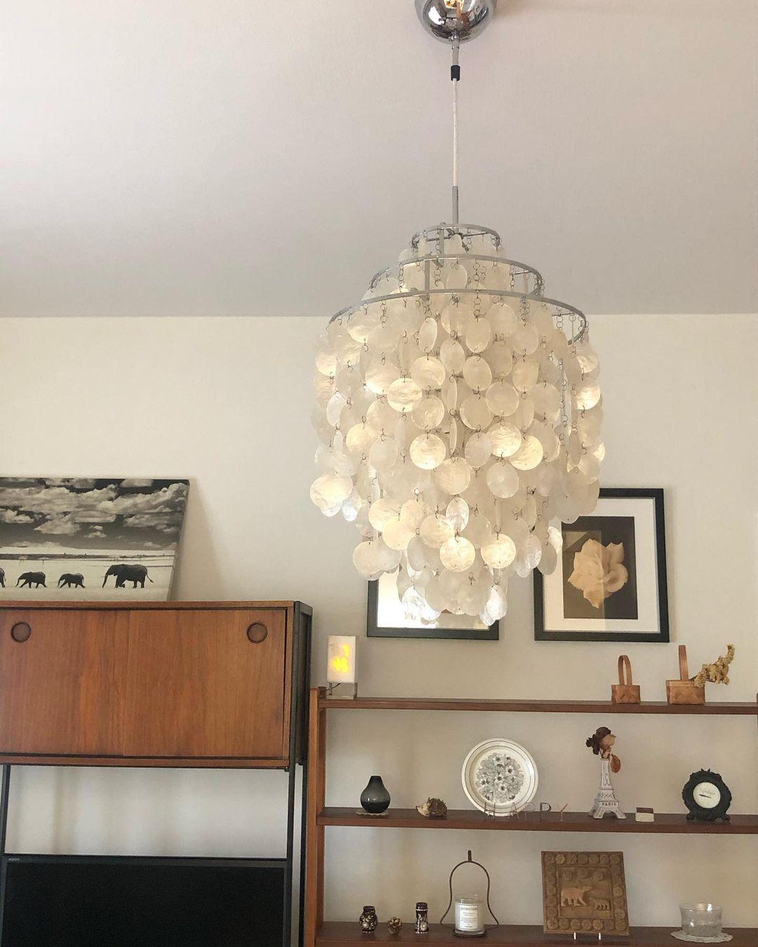 Round Shell Pendant light Chandelier