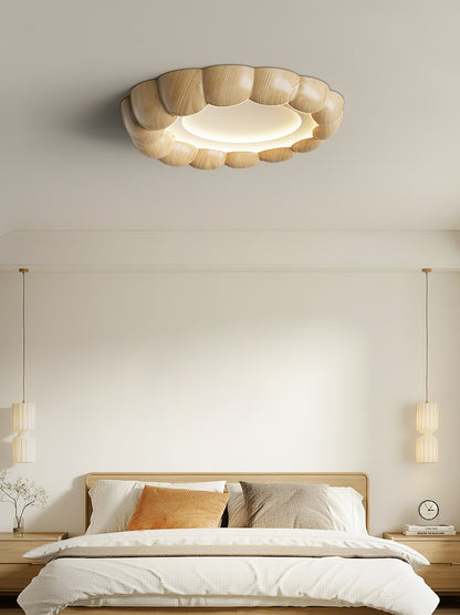 Faux Wood Ripple Ceiling fixture Ceiling Lamp