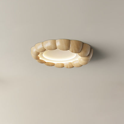 Faux Wood Ripple Ceiling fixture Ceiling Lamp