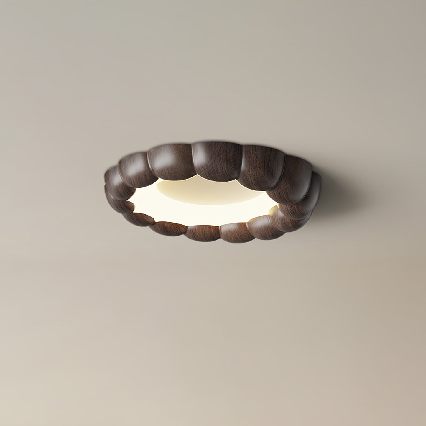 Faux Wood Ripple Ceiling fixture Ceiling Lamp