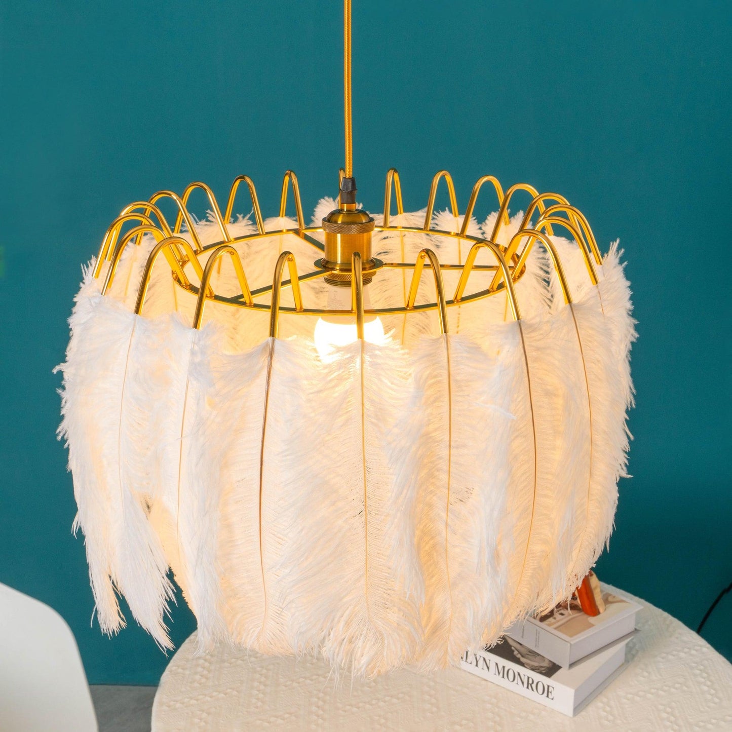 Feather Drop light Pendant Lamp