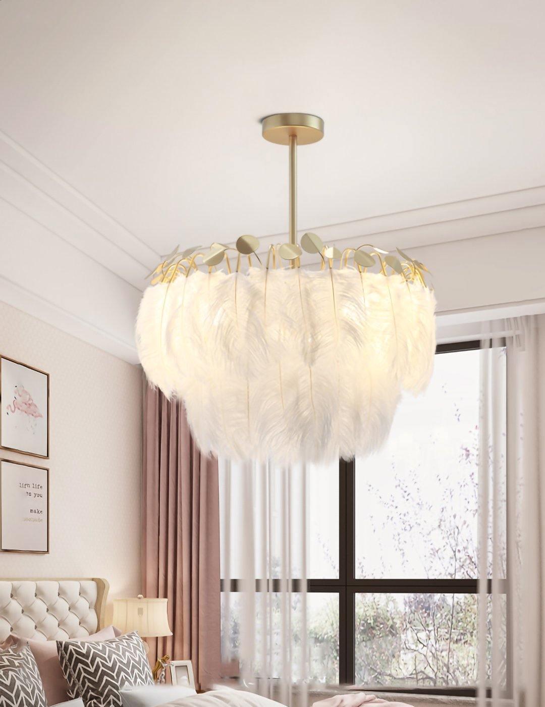 Feather Drop light Pendant Lamp