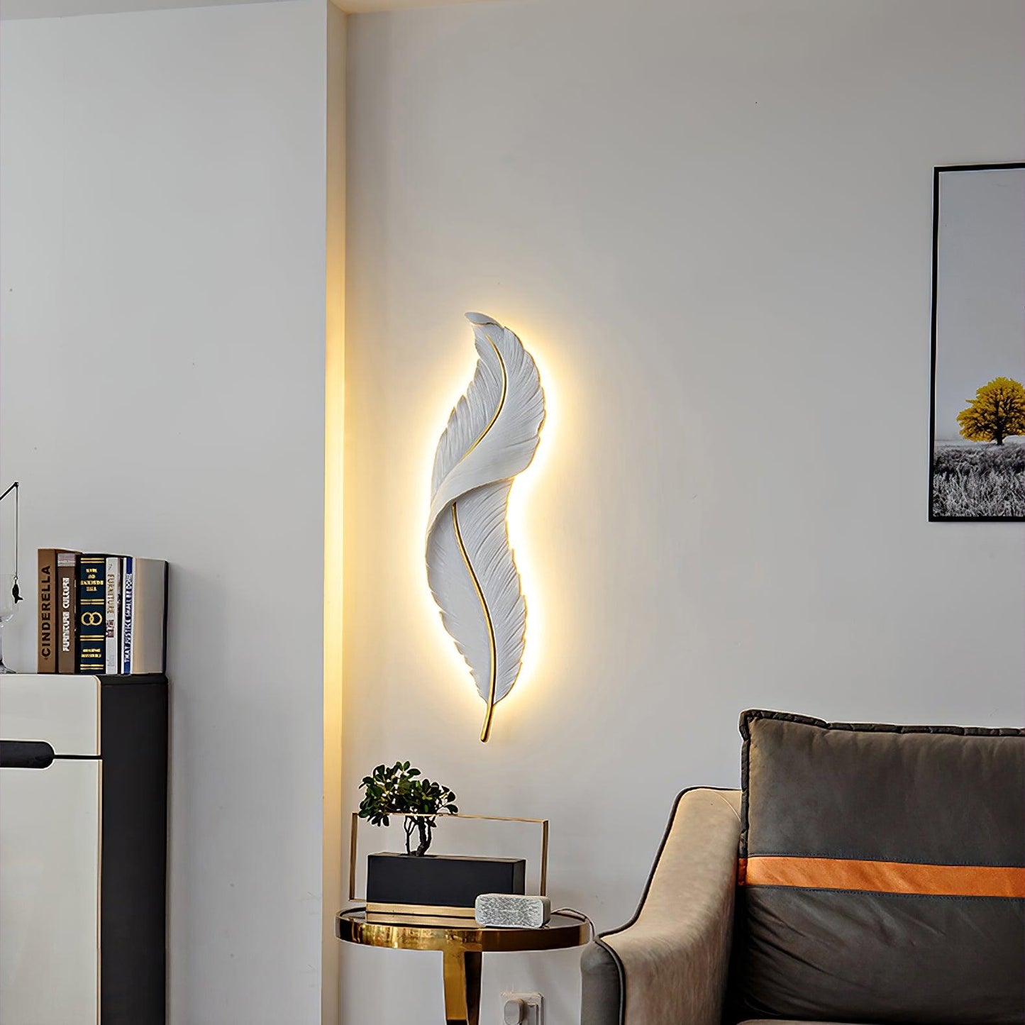 Feather Wall light fixture Wall Lamp