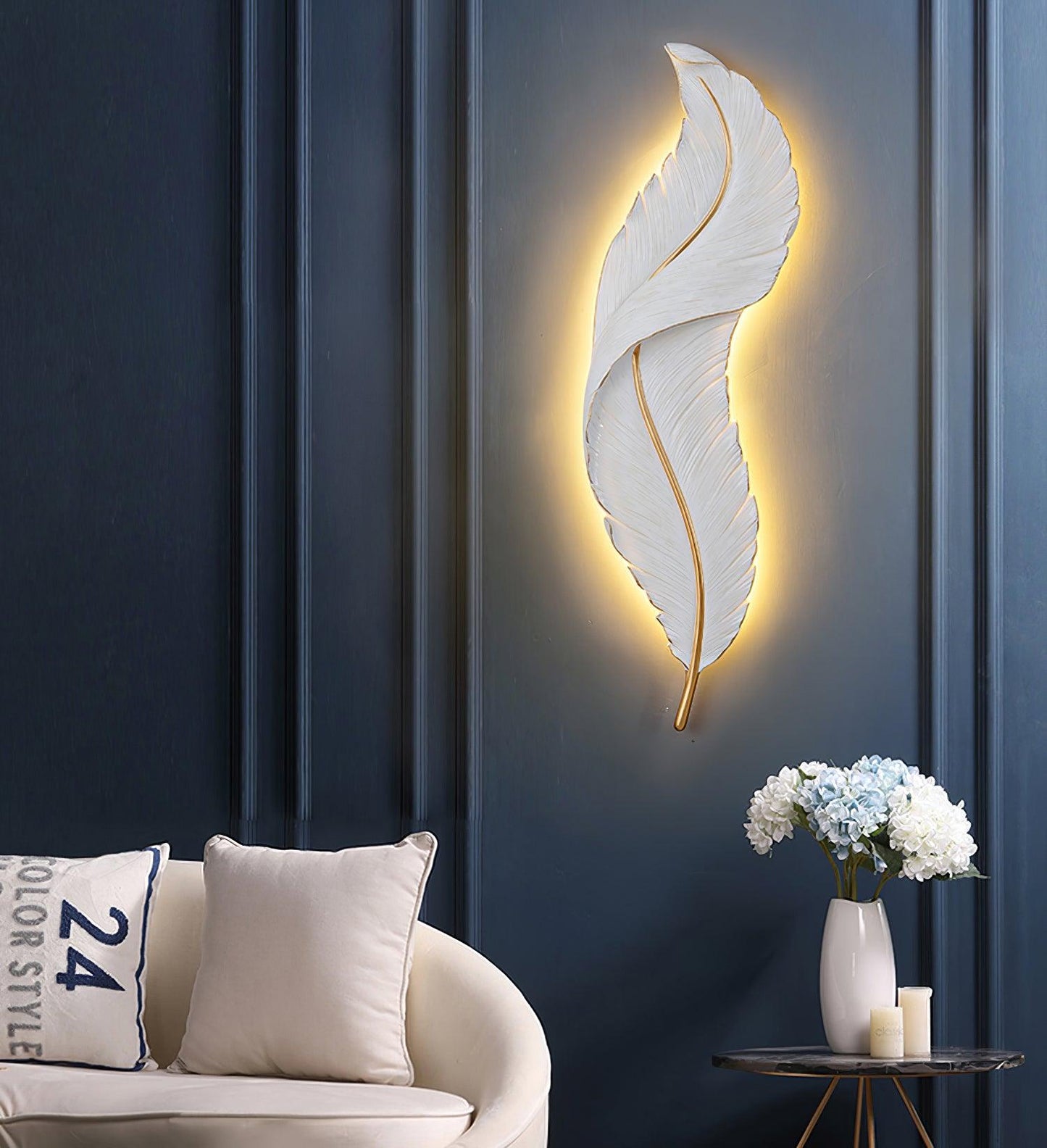 Feather Wall light fixture Wall Lamp