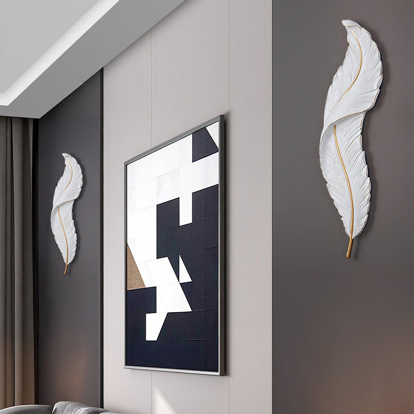 Feather Wall light fixture Wall Lamp