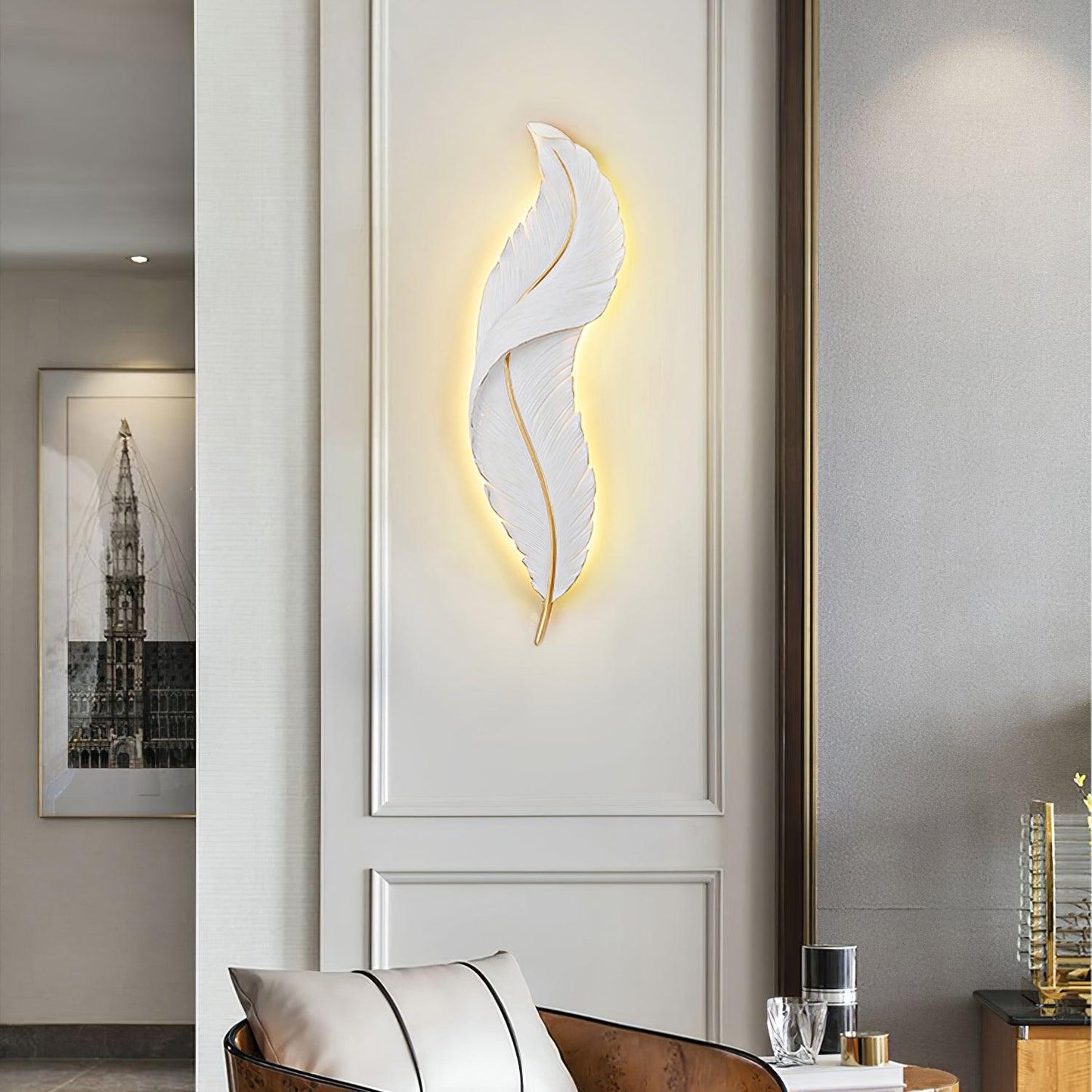 Feather Wall light fixture Wall Lamp