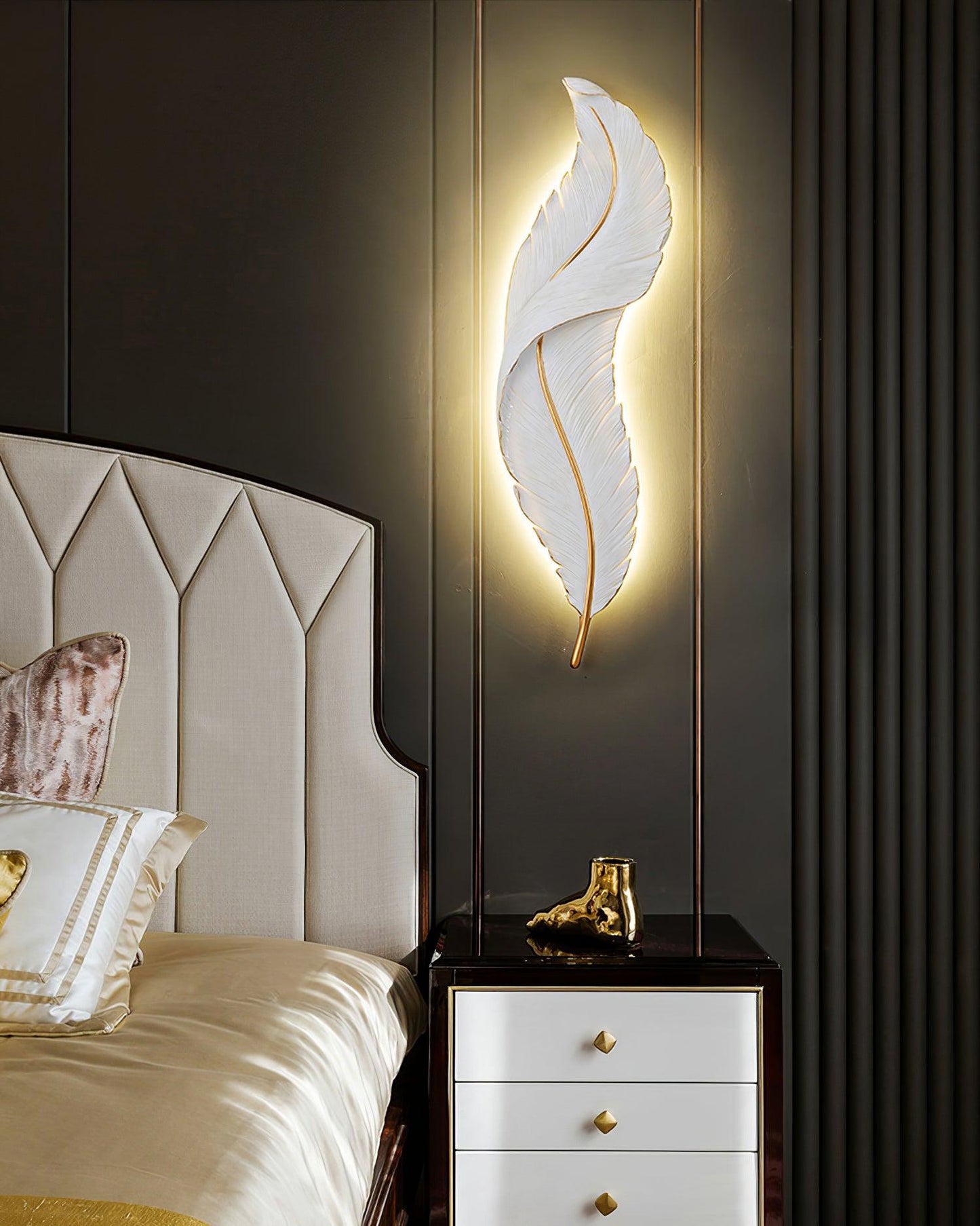 Feather Wall light fixture Wall Lamp