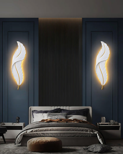 Feather Wall light fixture Wall Lamp