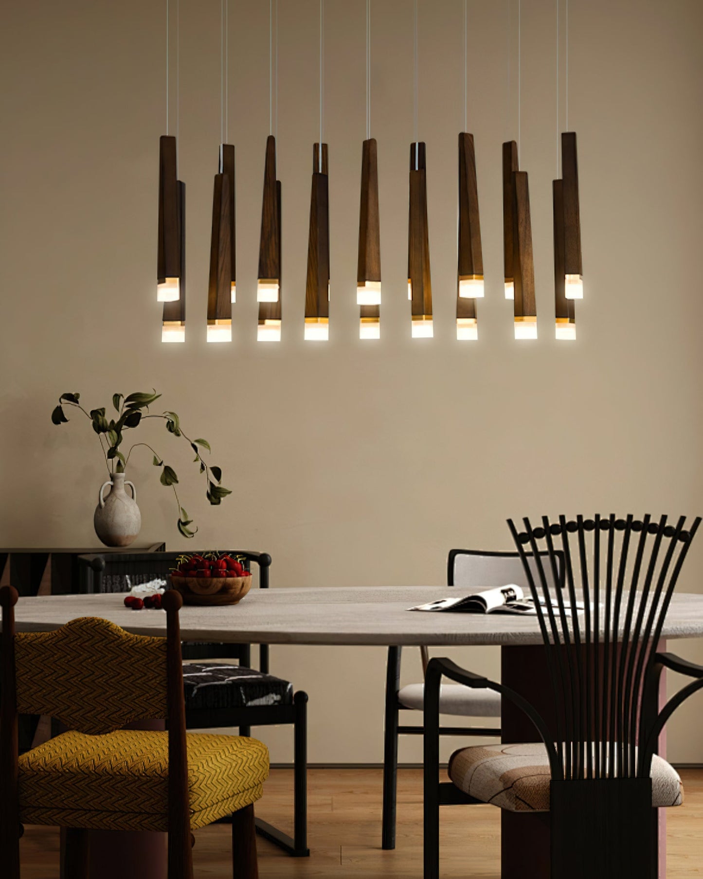 Firewood Stick Ceiling fixture Chandelier