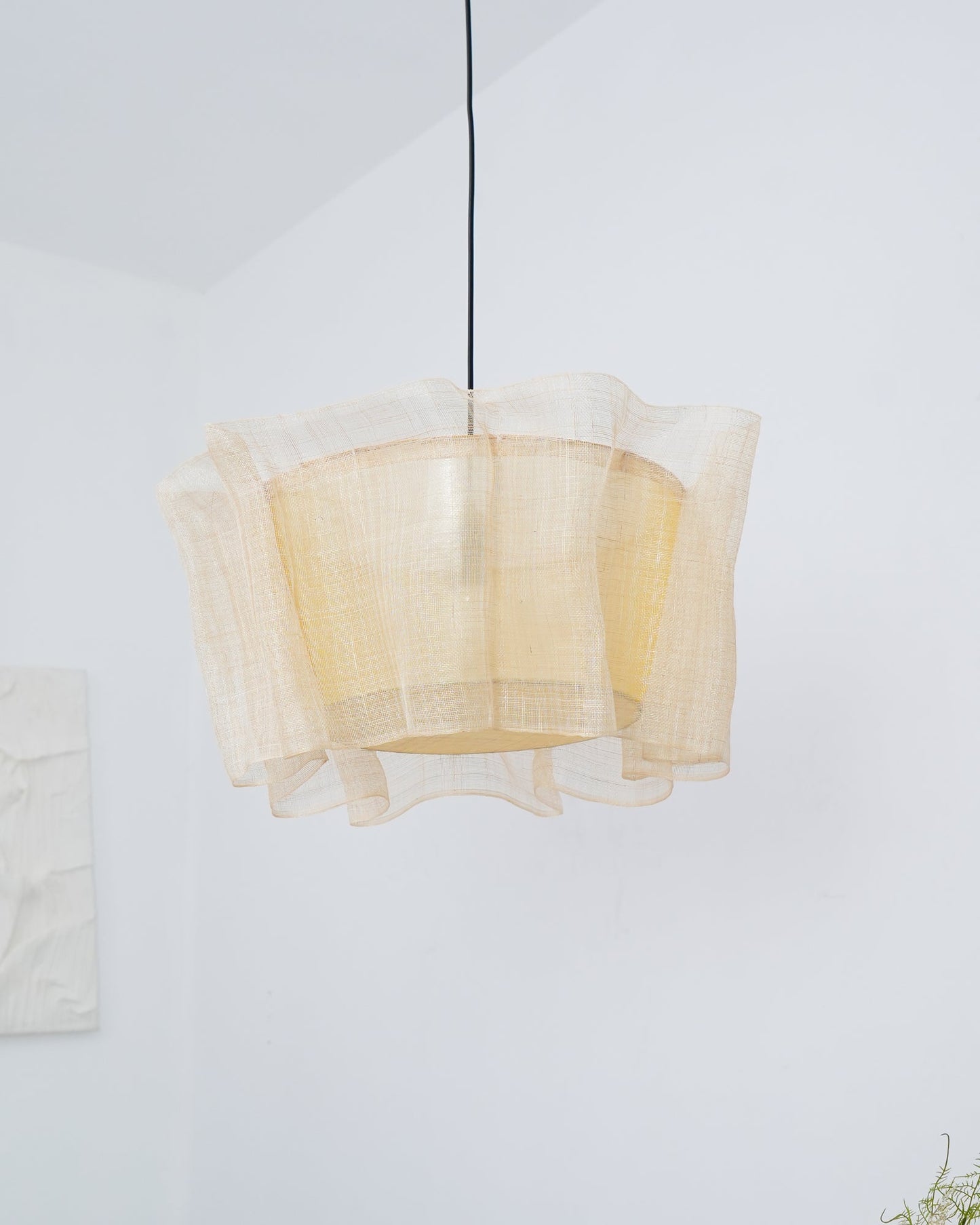 Flaxen Weave Droplight Pendant Lamp