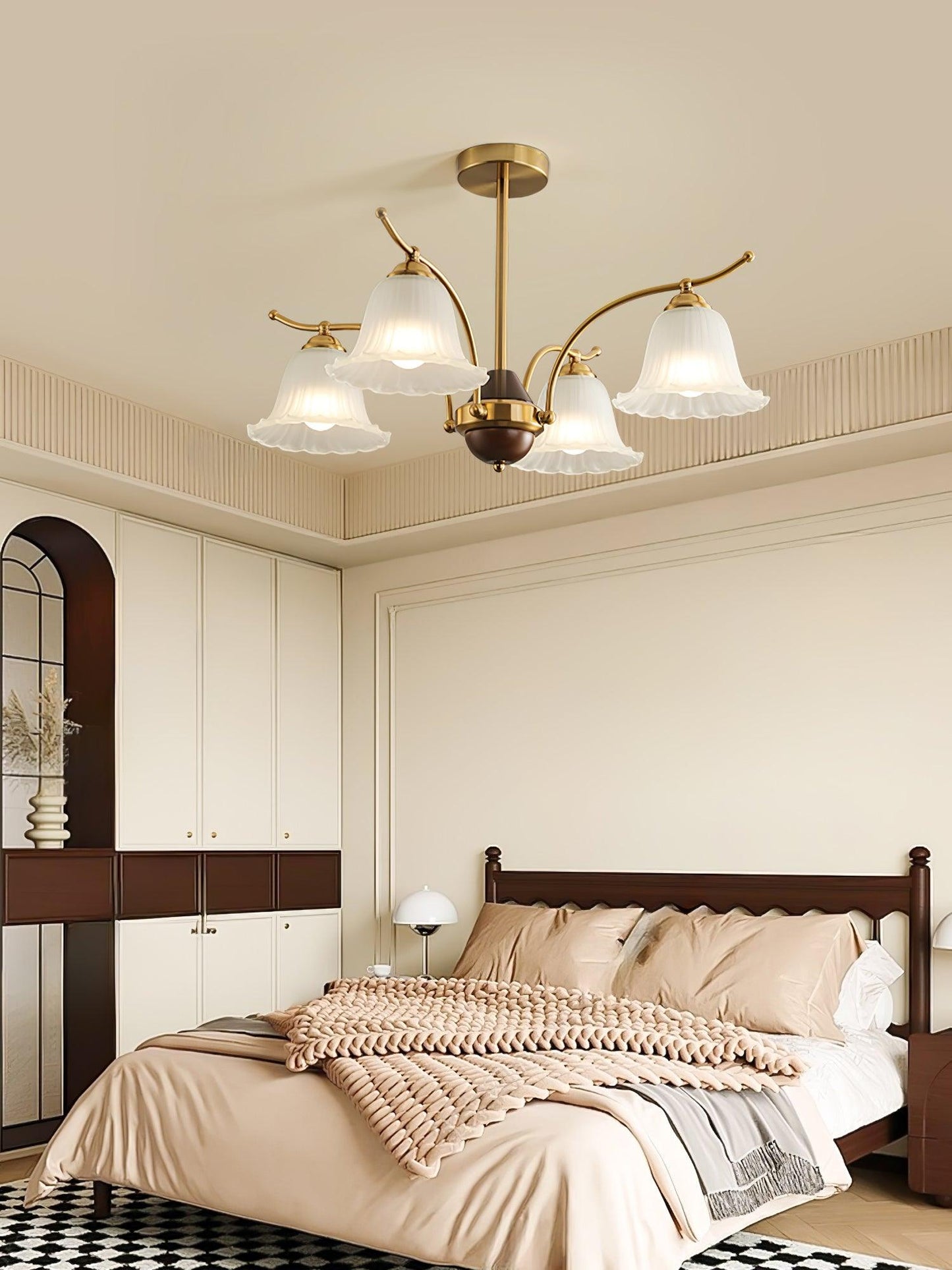 Flora Brass Ceiling fixture Chandelier