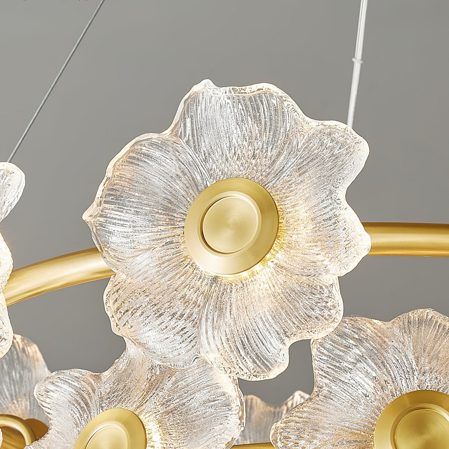 Flora Glass Gasolier Chandelier